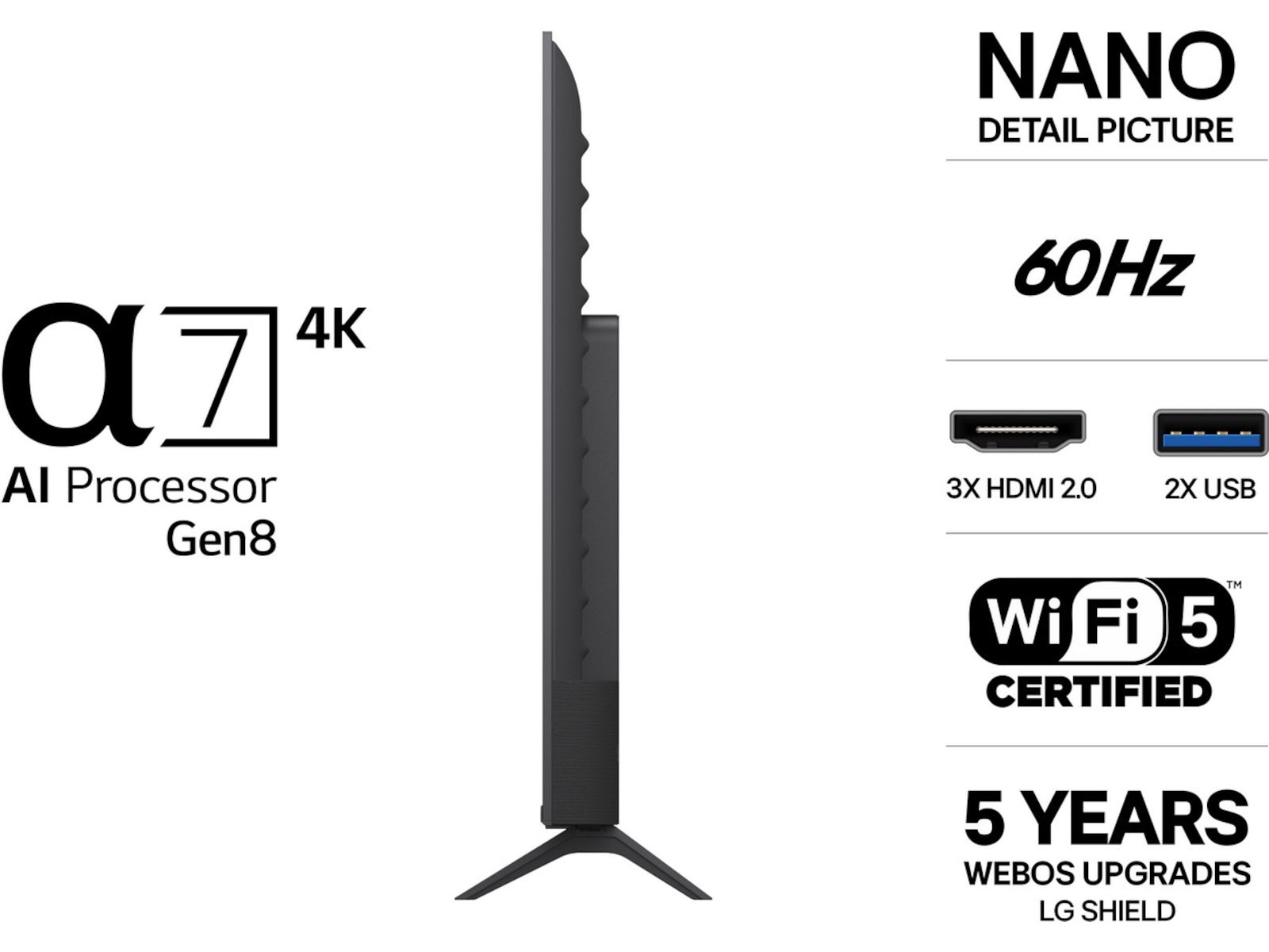 LG 55" NU90 Nano UHD Smart TV (2026) 50 - 59 tommer TV