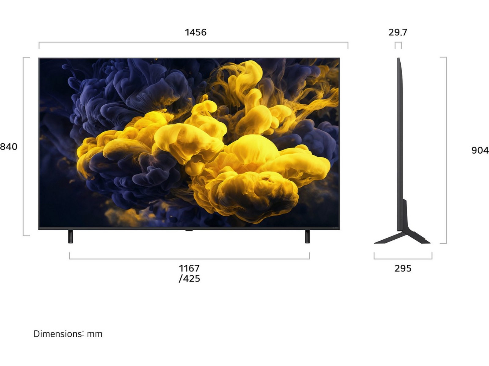 LG 65" QNED86 Evo MiniLED 4k Smart TV (2026) 60 - 69 tommer TV