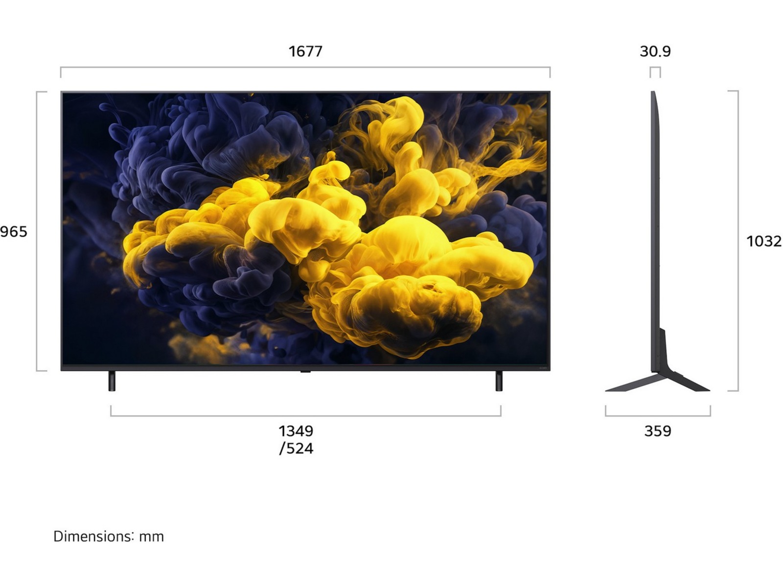 LG 75" QNED86 Evo MiniLED 4K Smart TV (2026) 70 - 79 tommer TV