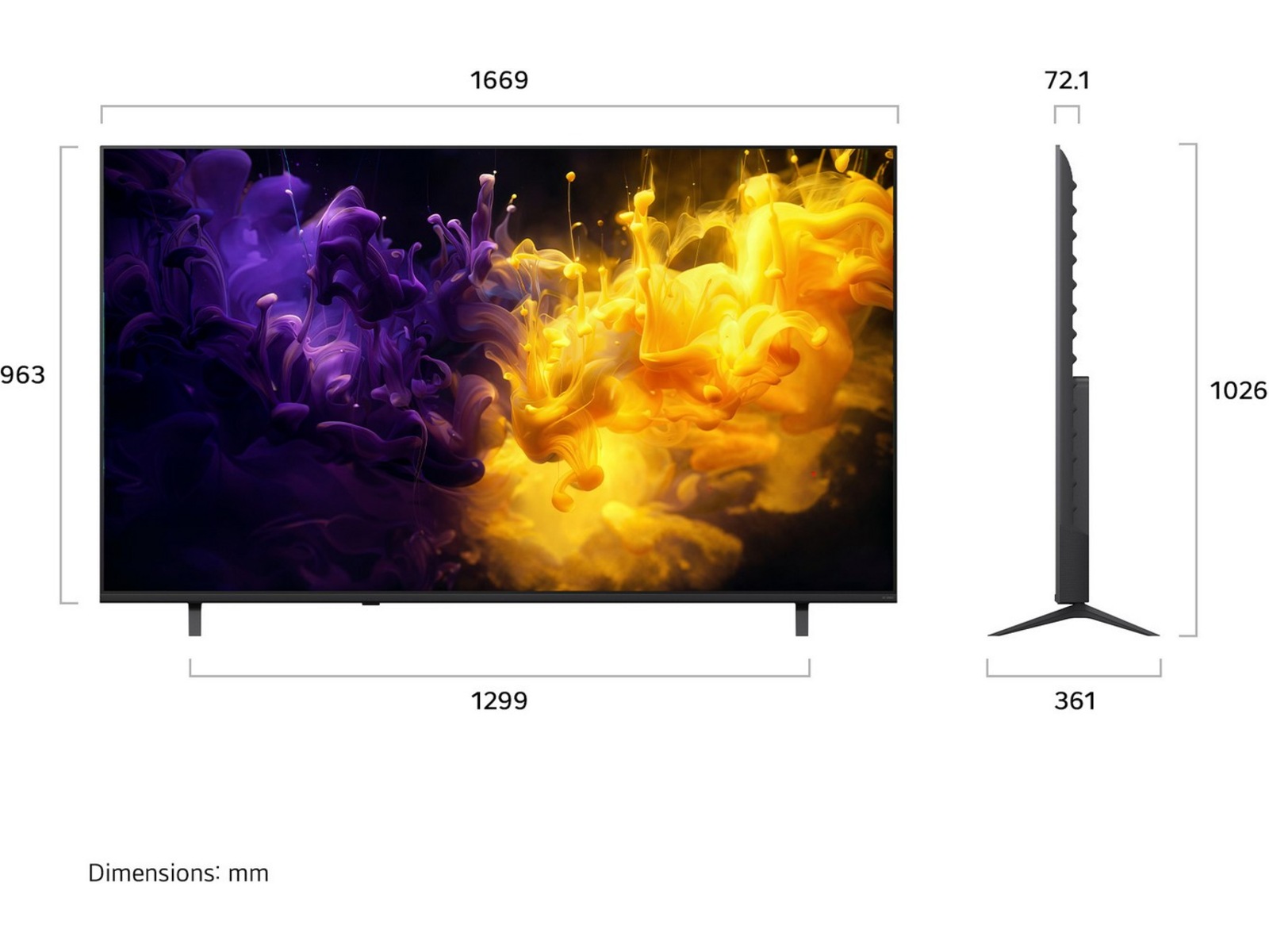 LG 75" QQNED70 MiniLED 4K Smart TV (2026) 70 - 79 tommer TV