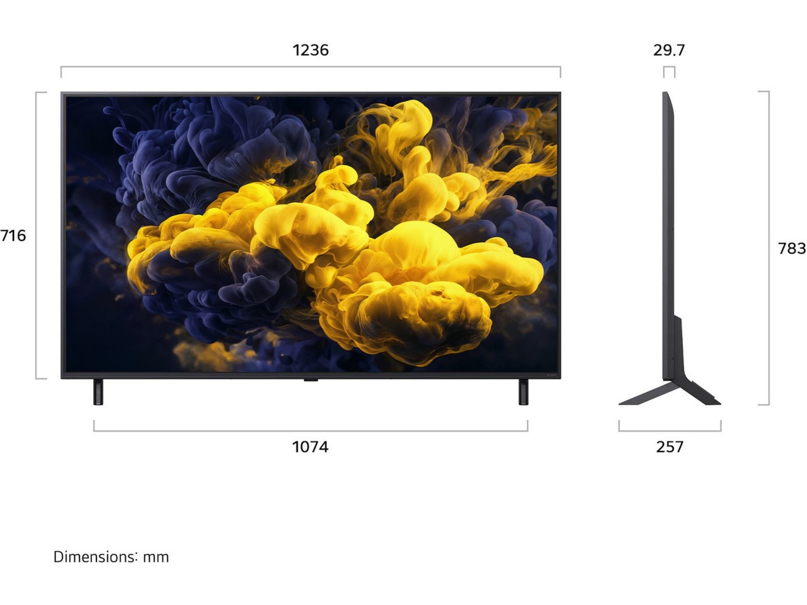 LG 55" QNED86 Evo MiniLED 4k Smart TV (2026) 50 - 59 tommer TV