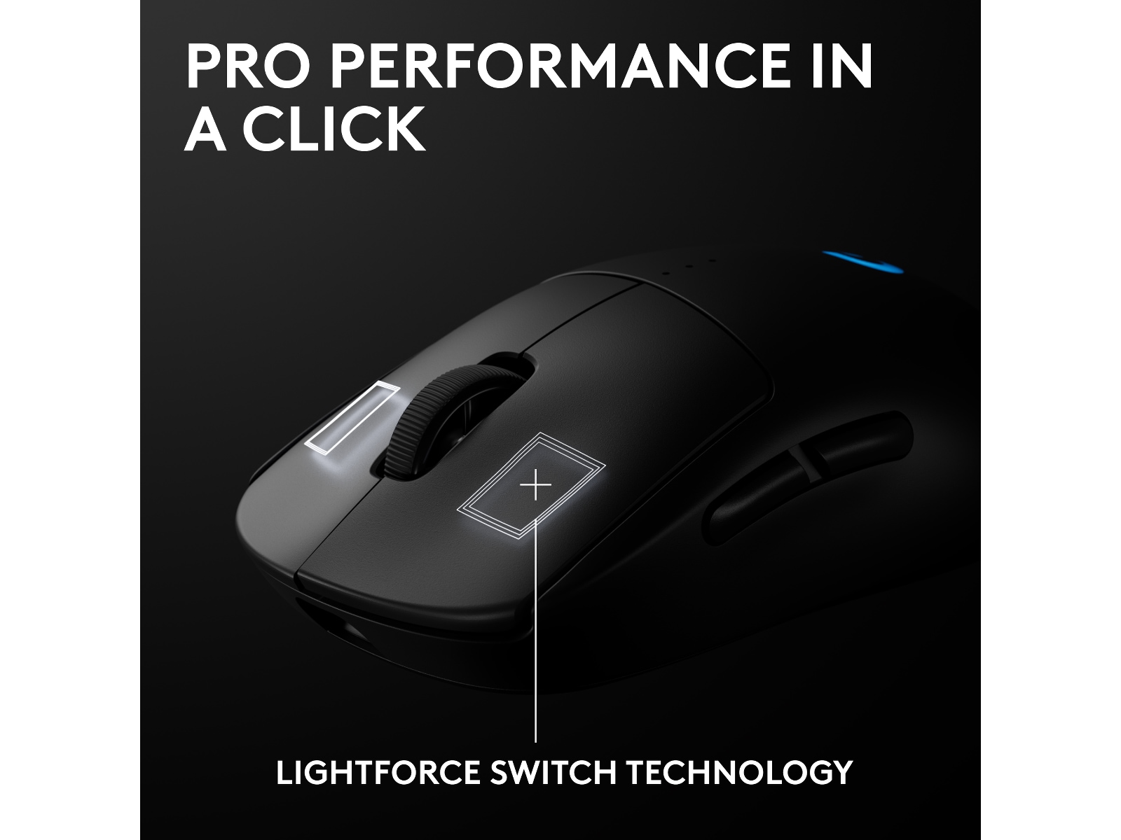 Logitech PRO 2 Lightspeed Trådløs Gamingmus (sort) -B-Grade Demo mus