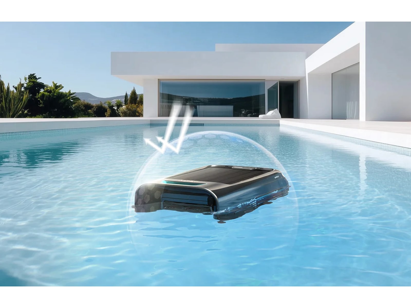 Aiper EcoSurfer S2 Bassengskimmer med solcellelading Vindusvaskere