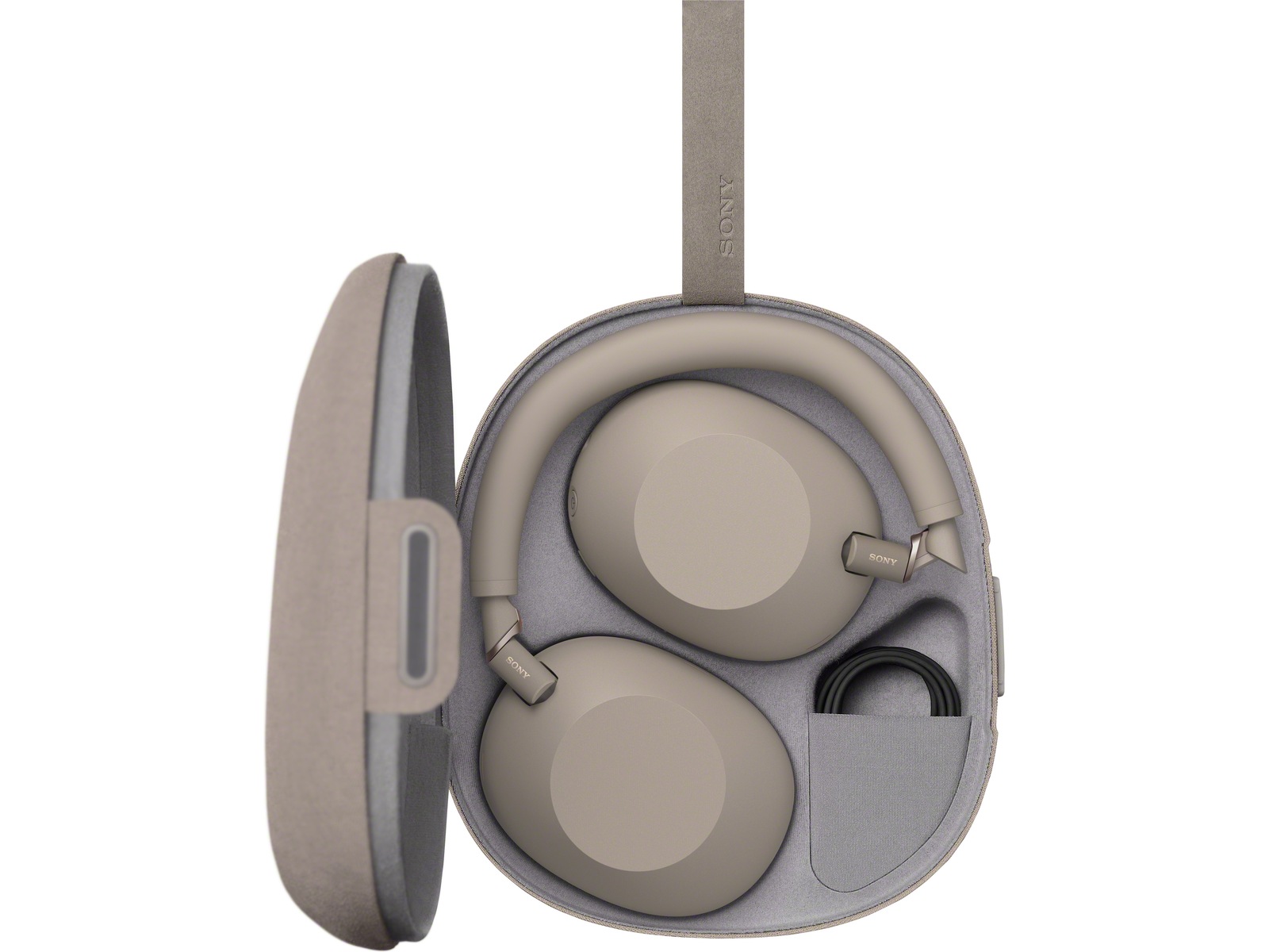 Sony WH-1000XM6 trådløse hodetelefoner, Over-Ear (Sandstone) Hodetelefoner