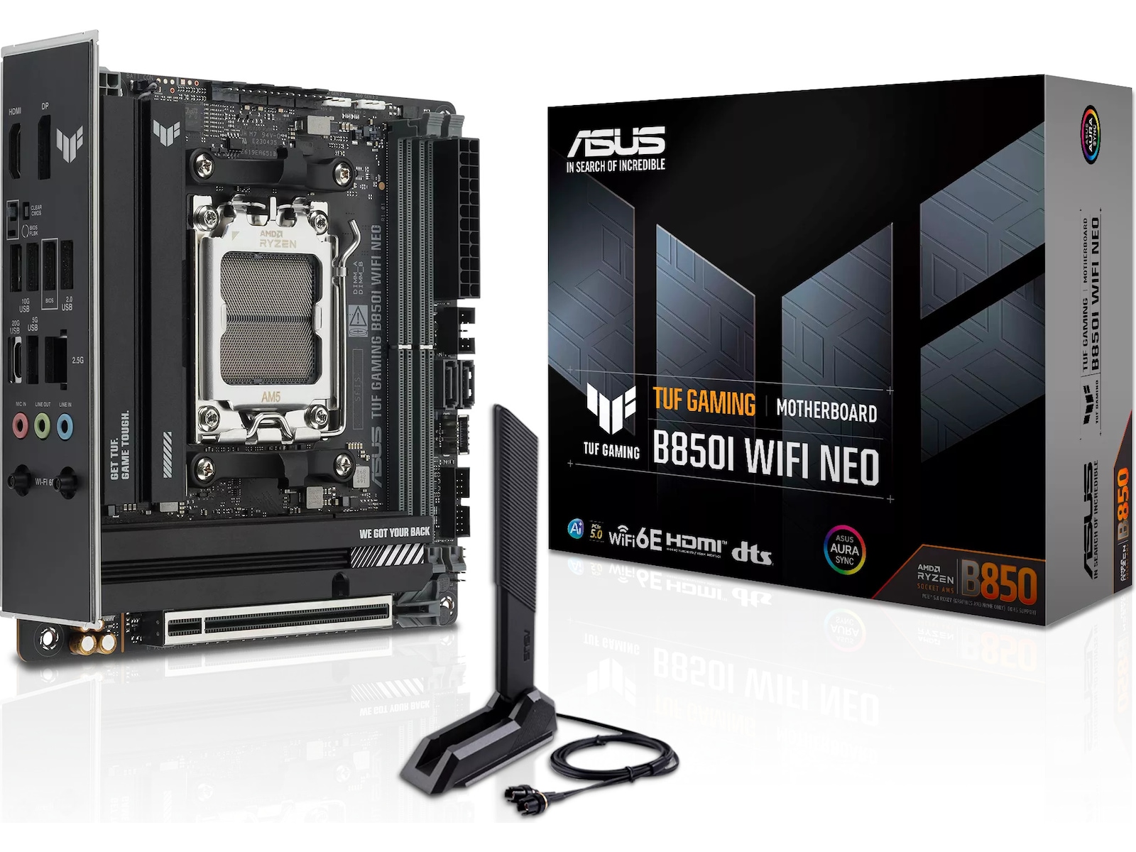 Asus TUF Gaming B850I WIFI NEO Hovedkort AMD Socket