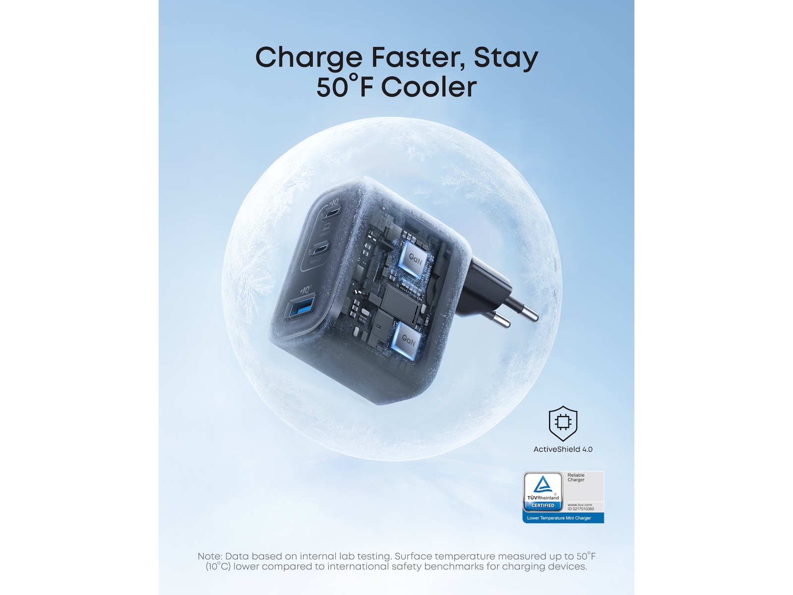 Anker Nano 70W Vegglader (sort) Mobilladere