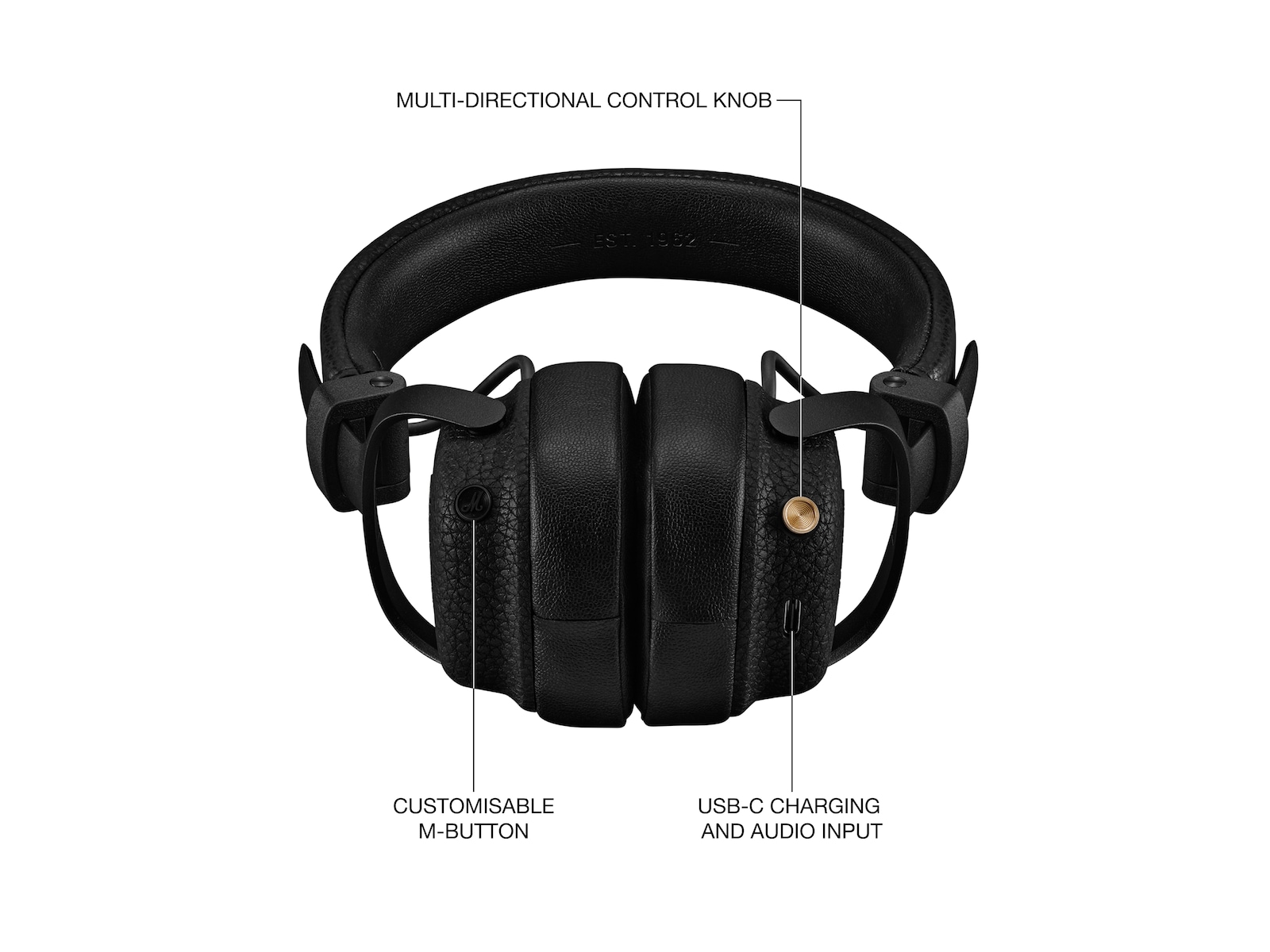 Milton A.N.C. Trådløse On-Ear Hodetelefoner (sort) Hodetelefoner