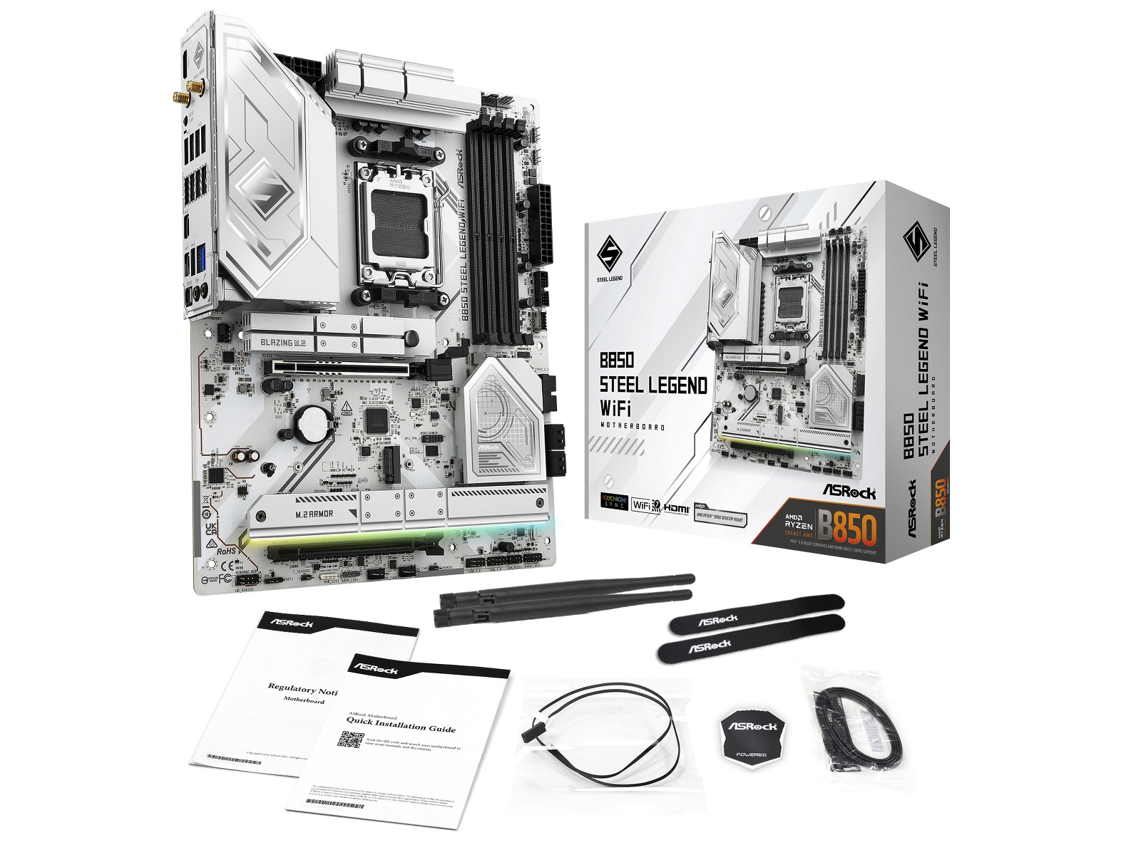 ASRock B850 Steel Legend WiFi Hovedkort -B-Grade Demo hovedkort