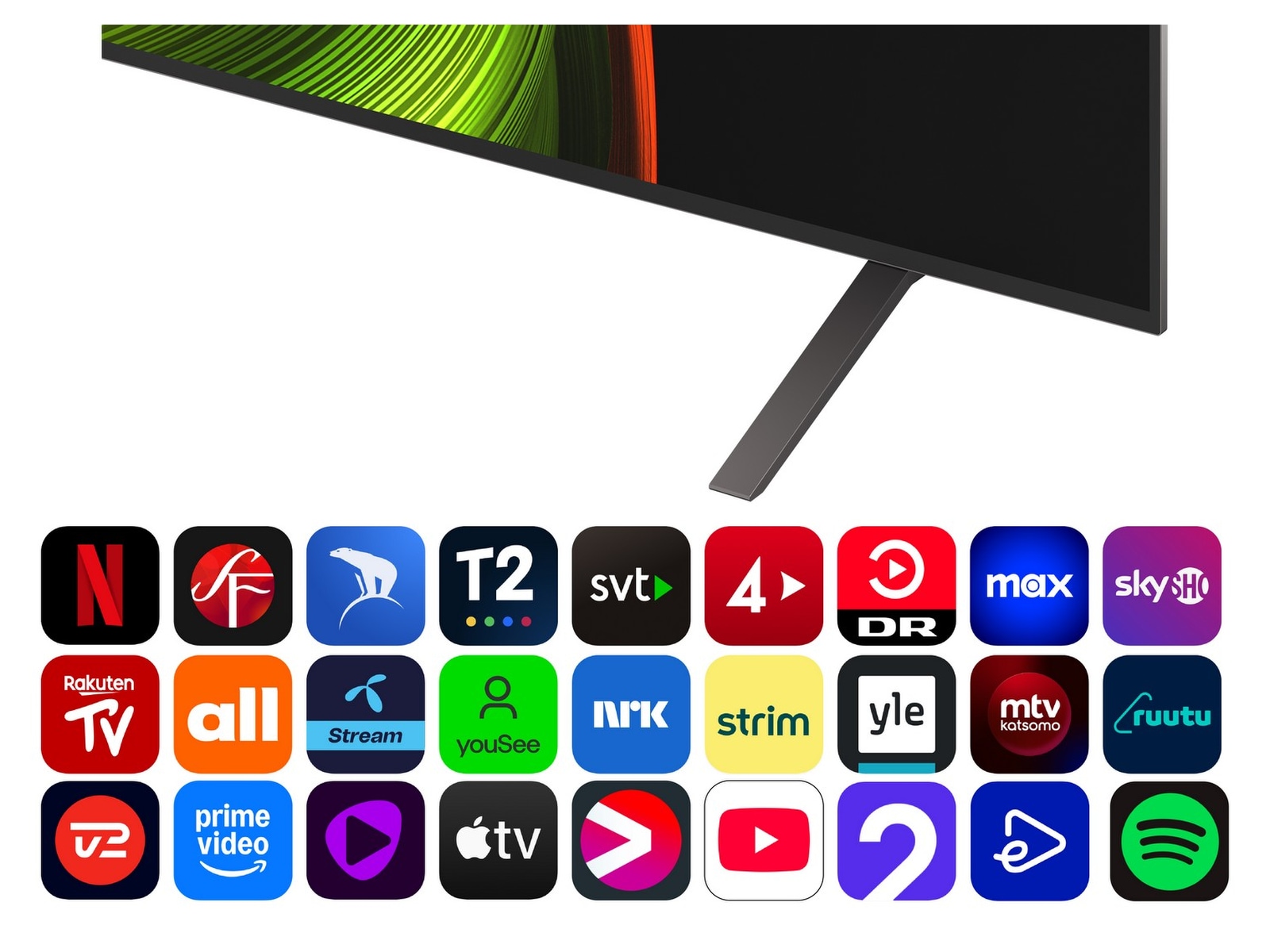 LG 77" B5 AI 4K OLED Smart TV (2025) + soundbar 70 - 79 tommer TV