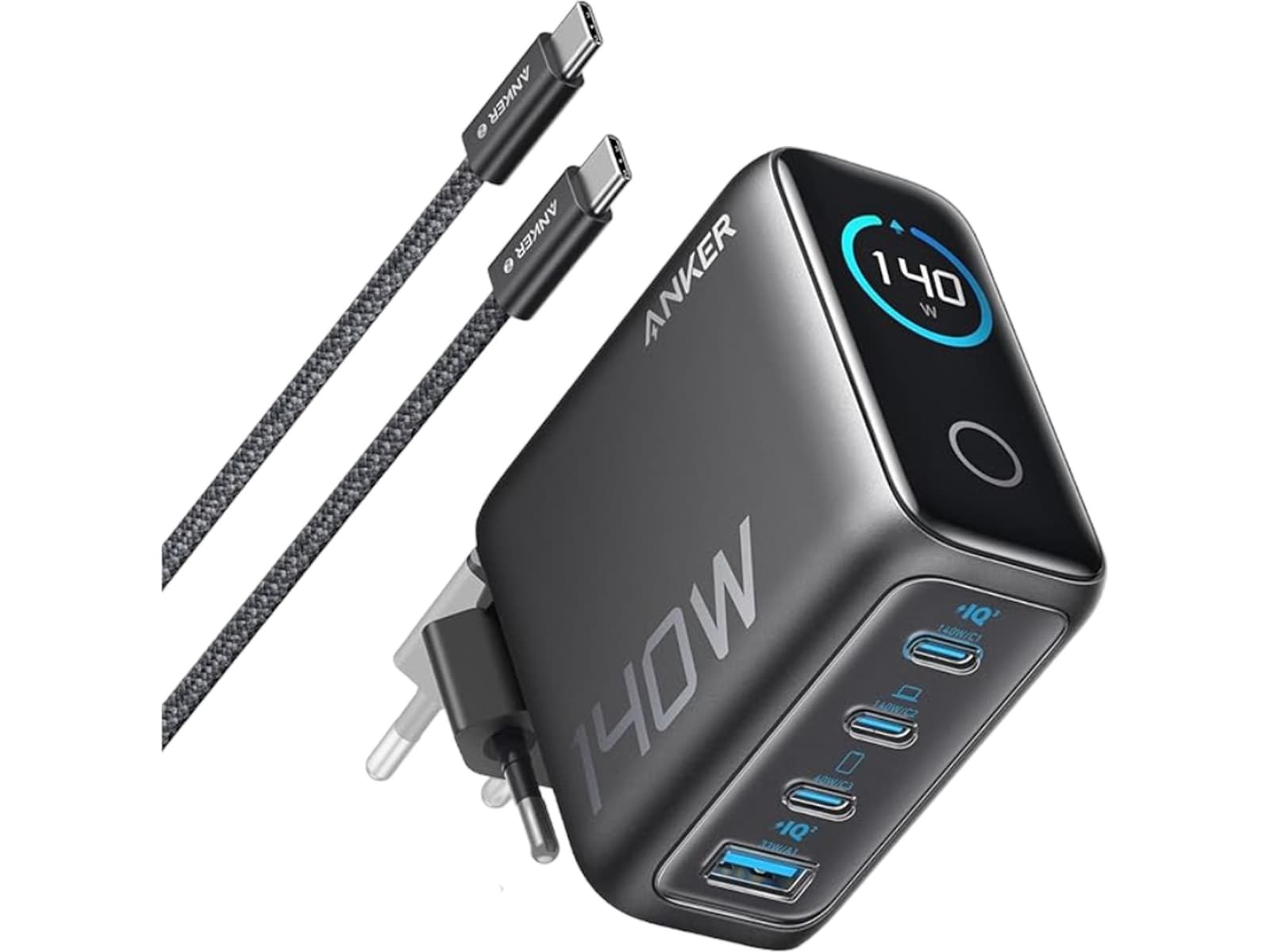 Anker 140W 4-Port Laptop Lader Mobilladere