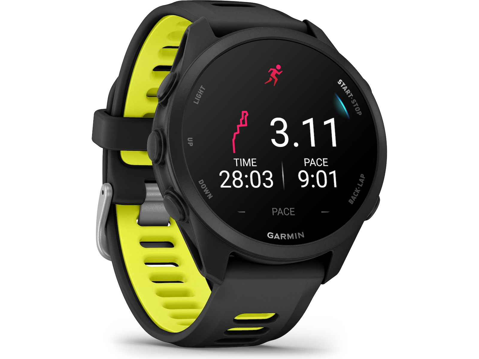 Garmin Forerunner 170 42mm GPS (black/amp yellow) Smartklokker