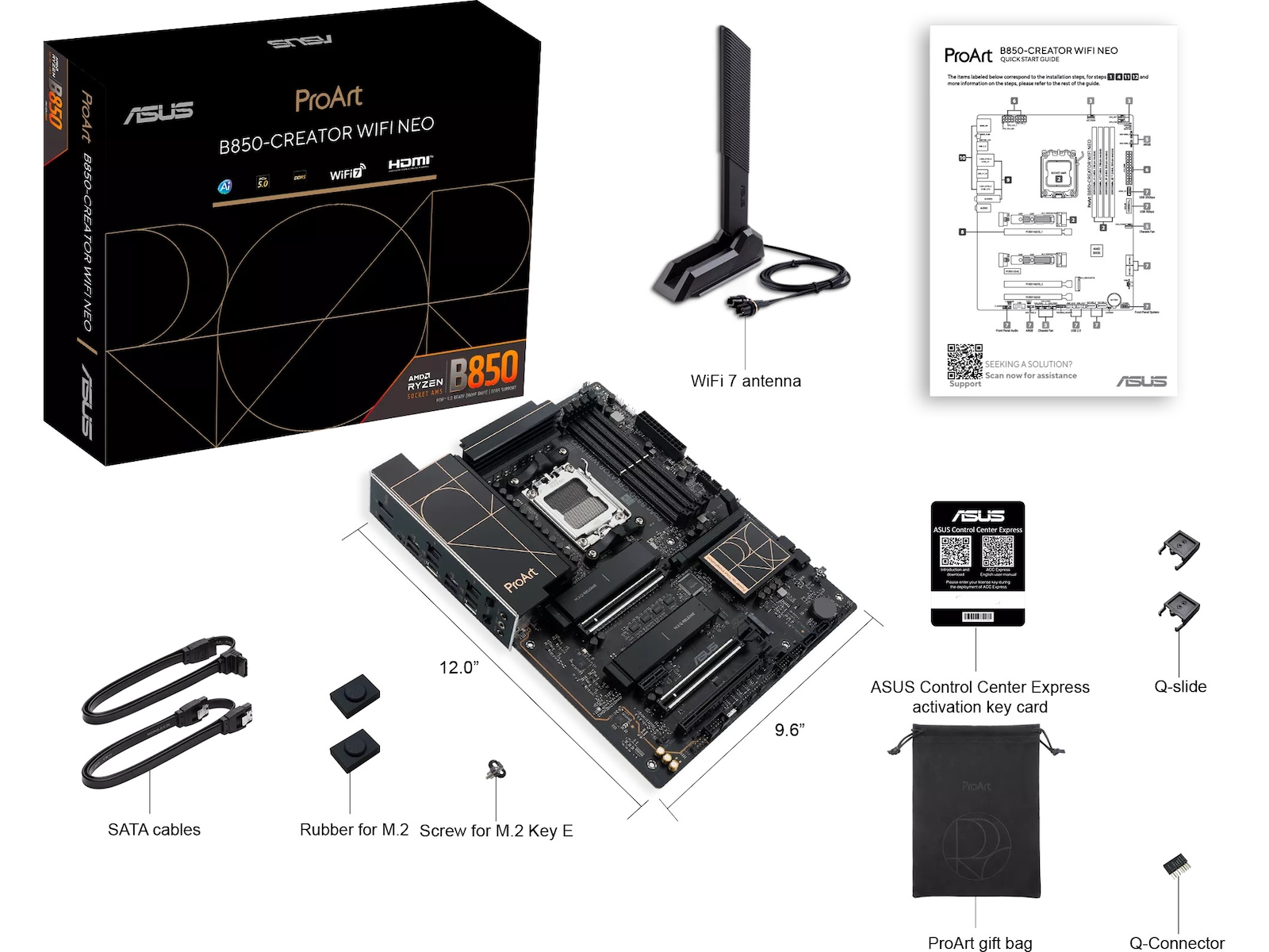 Asus Proart B850-CREATOR WiFi NEO Hovedkort AMD Socket
