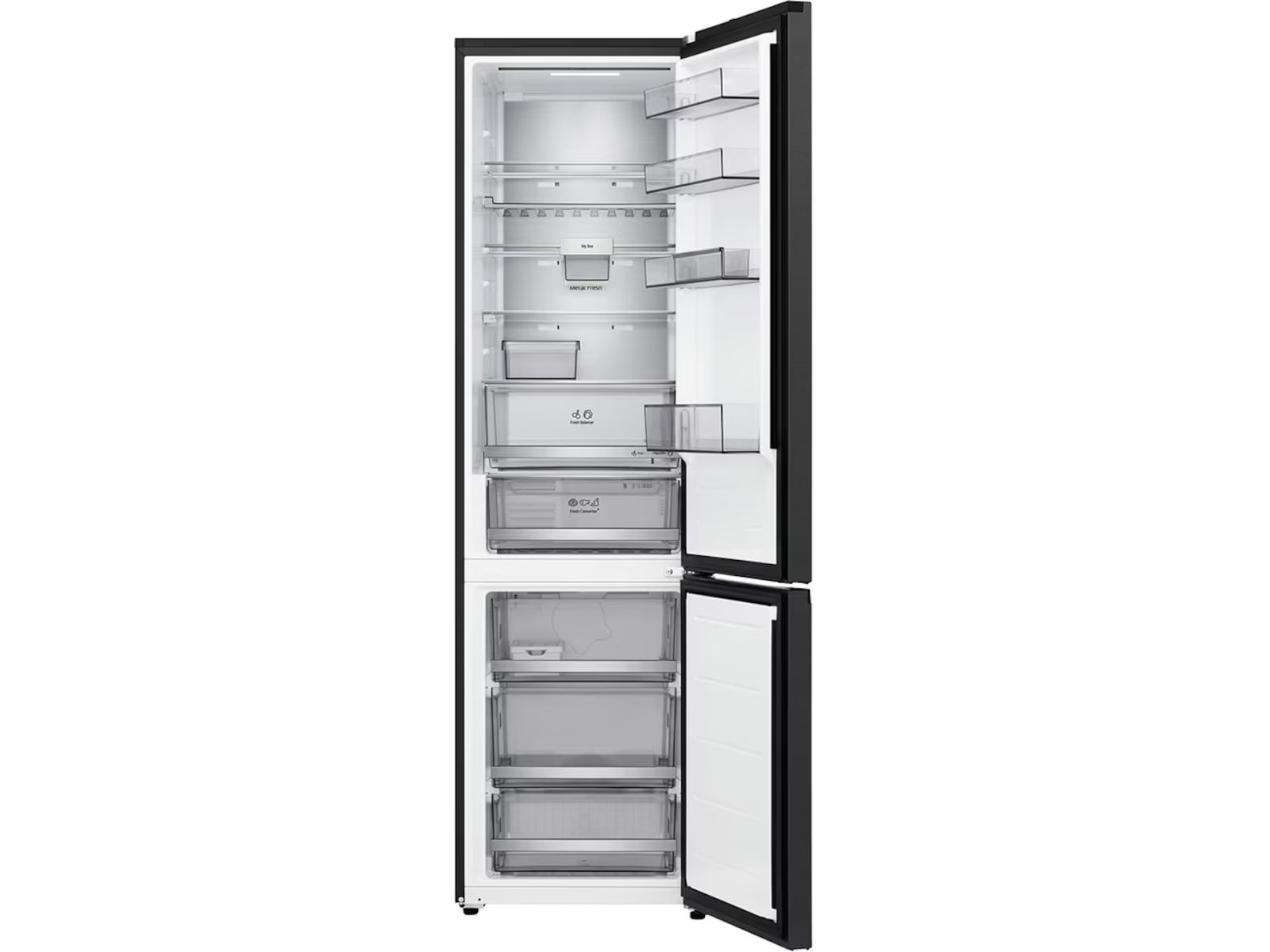 LG GBBS727CEV Kjøleskap Total No Frost (sort stål) Kombiskap