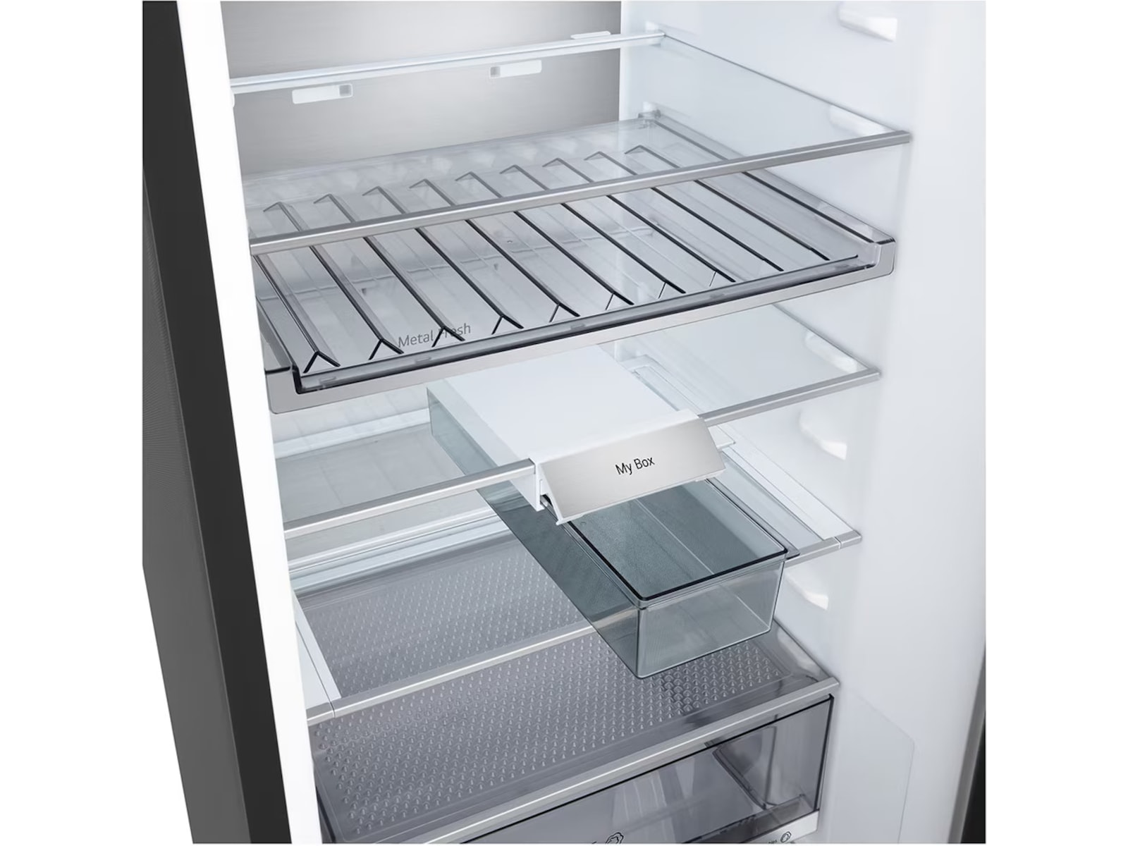 LG GBBS727CEV Kjøleskap Total No Frost (sort stål) Kombiskap