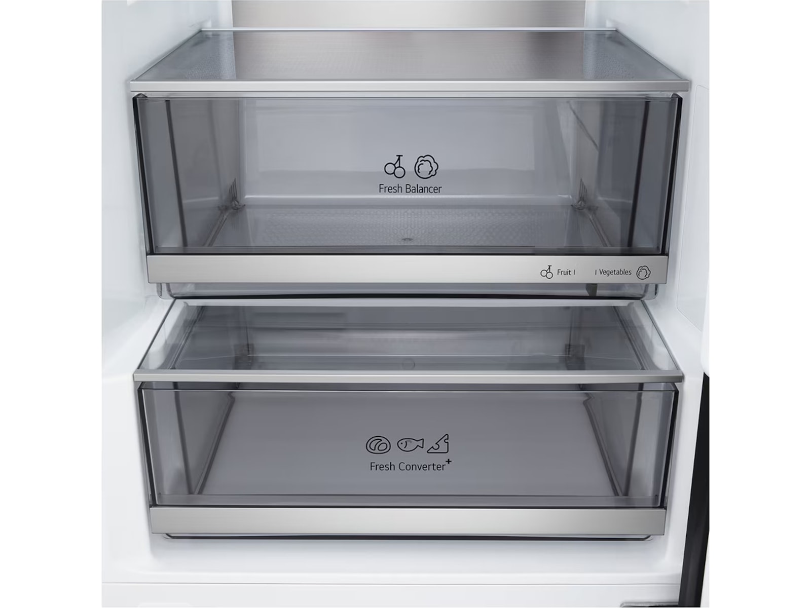 LG GBBS727CEV Kjøleskap Total No Frost (sort stål) Kombiskap