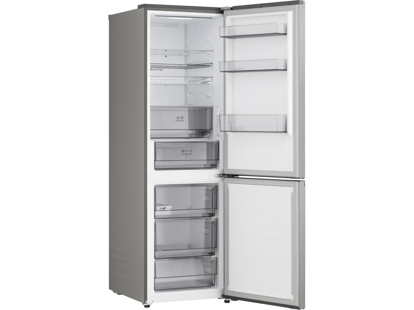LG GBBS312CPY Kjøleskap med fryseboks 1.86M (Prime Steel) Kombiskap