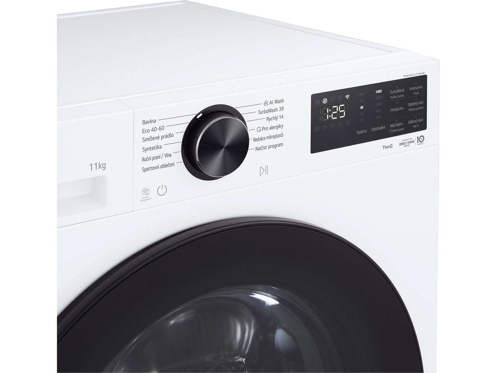 LG F4X5011TLB Vaskemaskin 11kg (hvit) Vaskemaskin