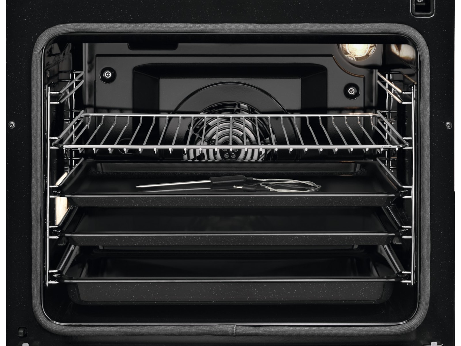 Electrolux 600 SteamBake induksjon 60 cm pyrolyse (stål) Komfyr