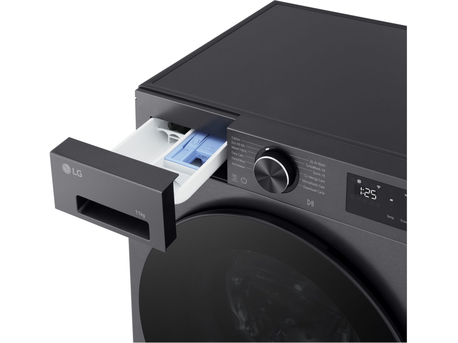 LG Direct-Drive Vaskemaskin F4X5011TBB (svart) Vaskemaskin