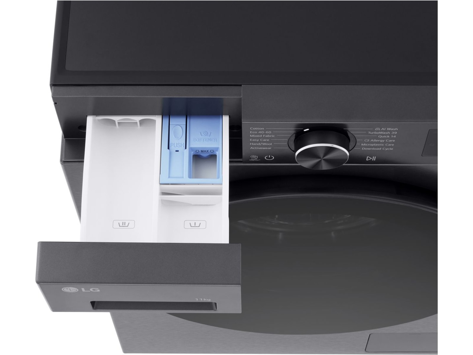 LG Direct-Drive Vaskemaskin F4X5011TBB (svart) Vaskemaskin