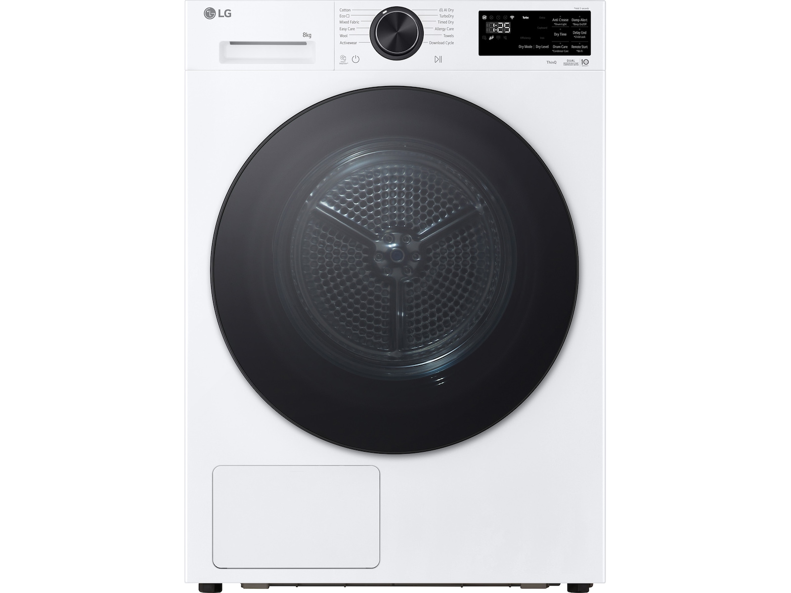 LG RHX5008TLB tørketrommel 8kg (hvit) Tørketrommel