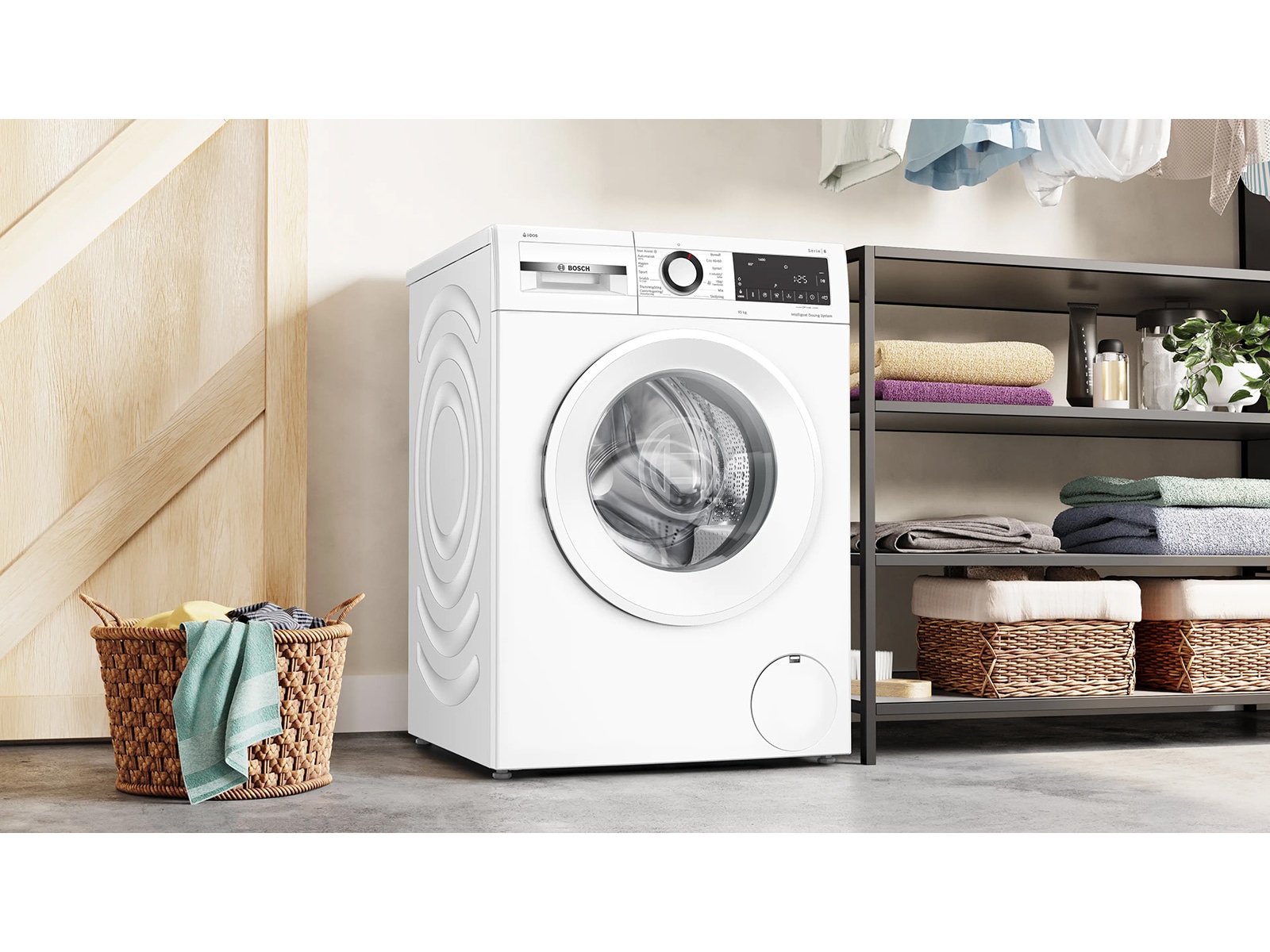 Bosch Serie 6 Vaskemaskin 10kg (hvit) Vaskemaskin