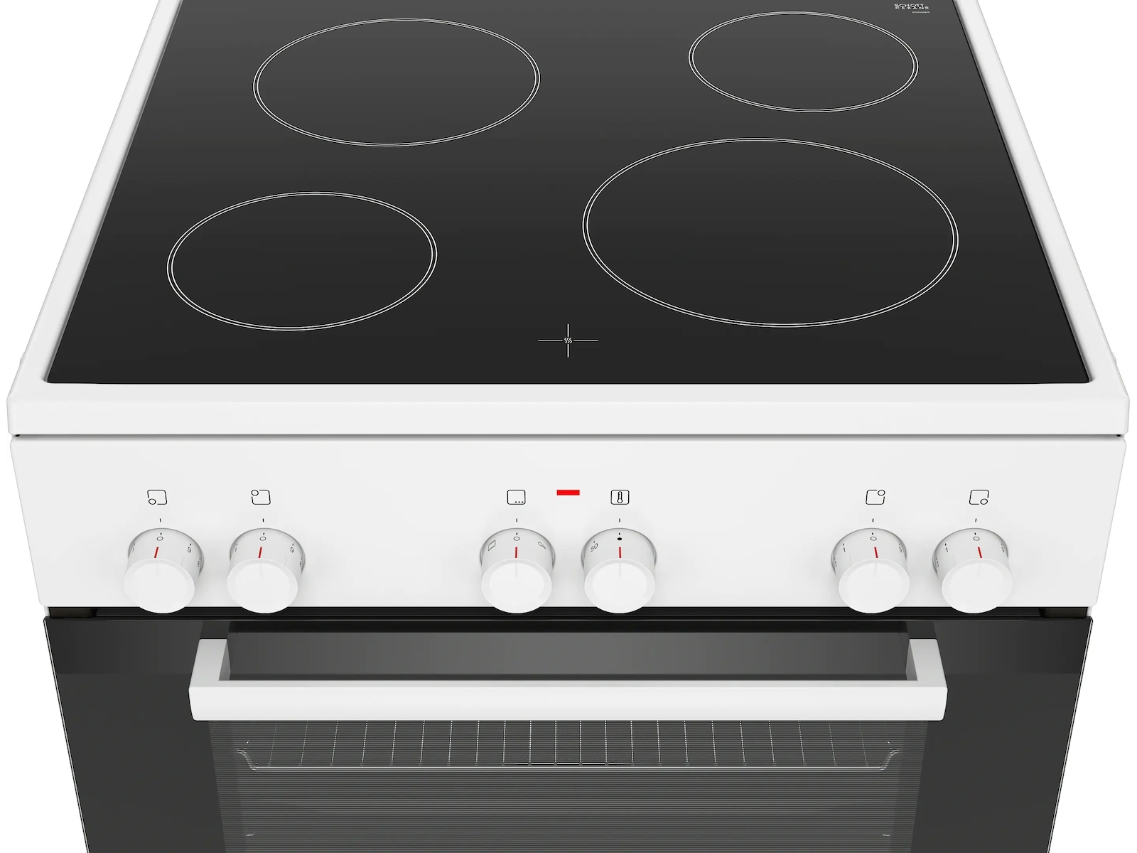 Bosch Serie 2 Komfyr 60cm Glaskeramikk (Hvit) Komfyr