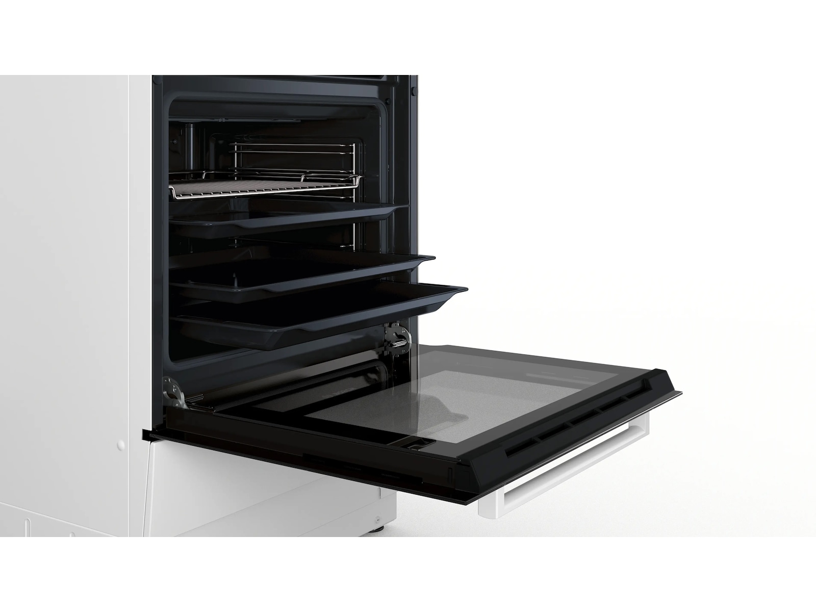 Bosch Serie 2 Komfyr 60cm Glaskeramikk (Hvit) Komfyr