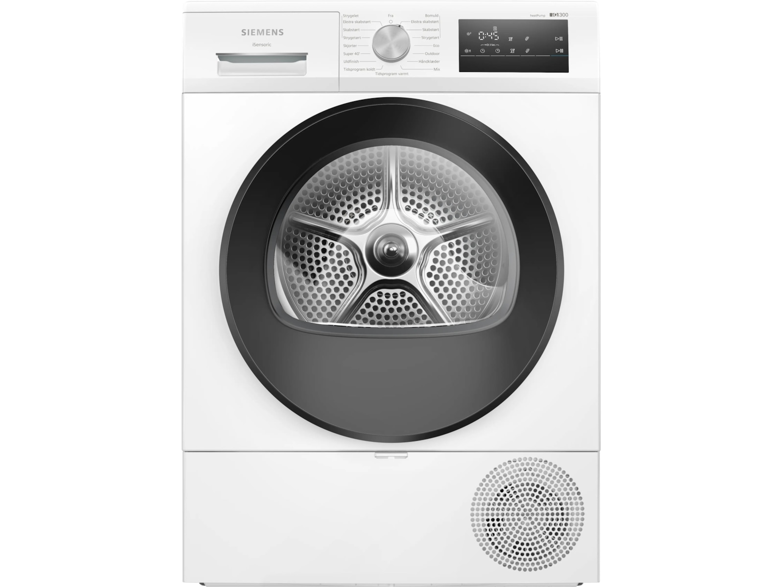 Siemens WT45HV0EDN, iQ300 Tørketrommel (hvit) Tørketrommel