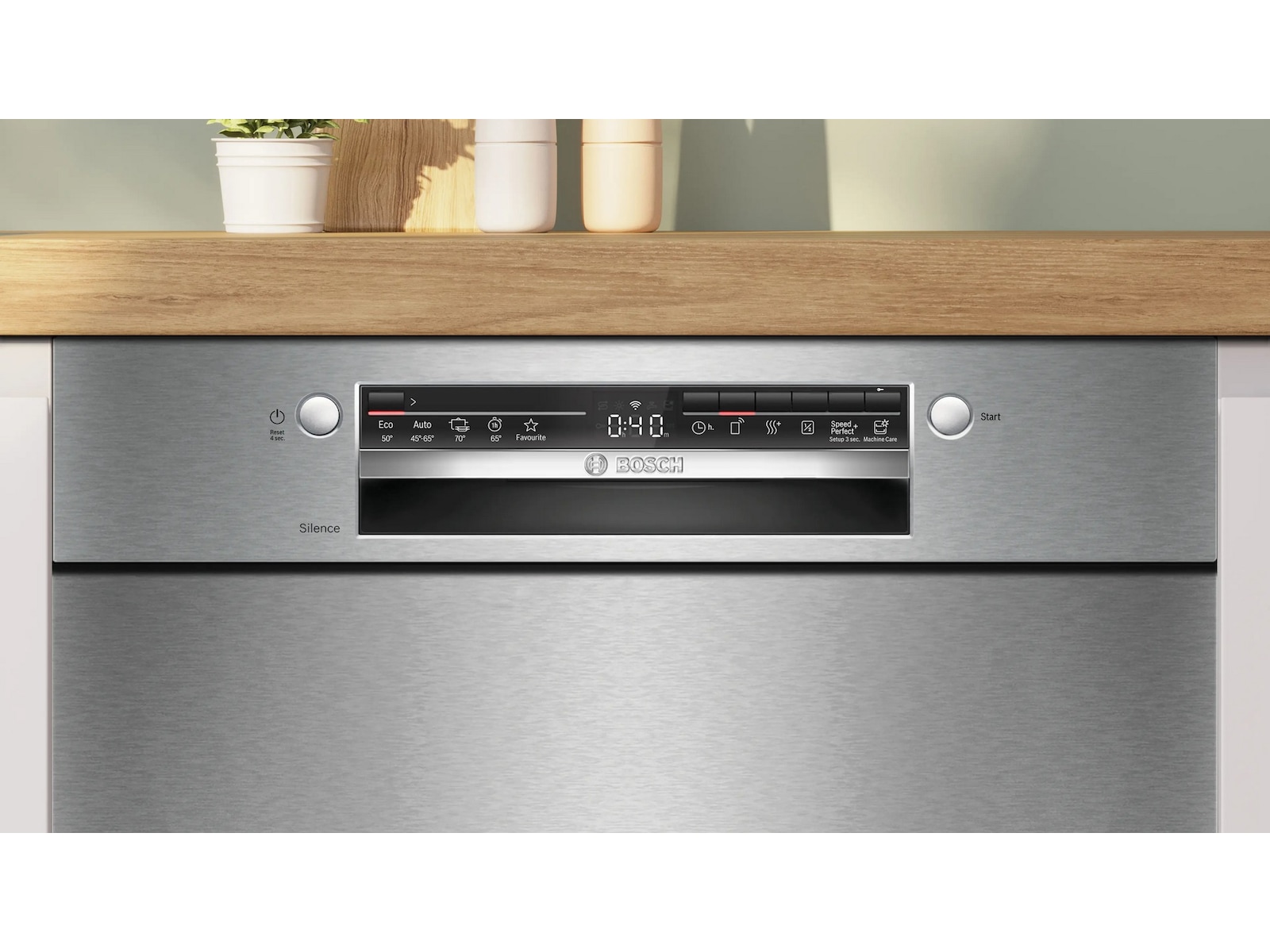 Bosch Serie 2 Oppvaskmaskin (børstet stål) Underbygd oppvaskmaskin