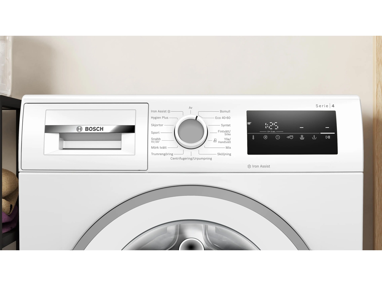 Bosch WAN2829SSN Serie 4 Vaskemaskin (hvit) Vaskemaskin