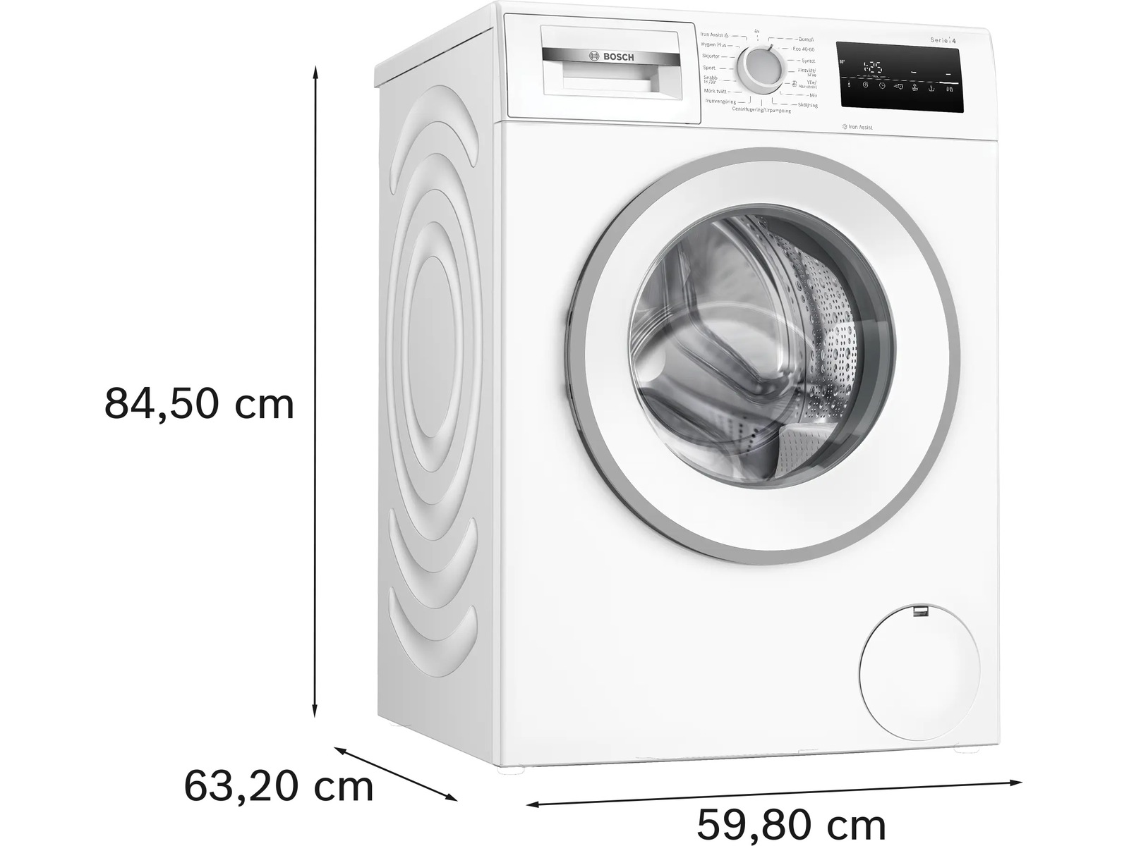 Bosch WAN2829SSN Serie 4 Vaskemaskin (hvit) Vaskemaskin