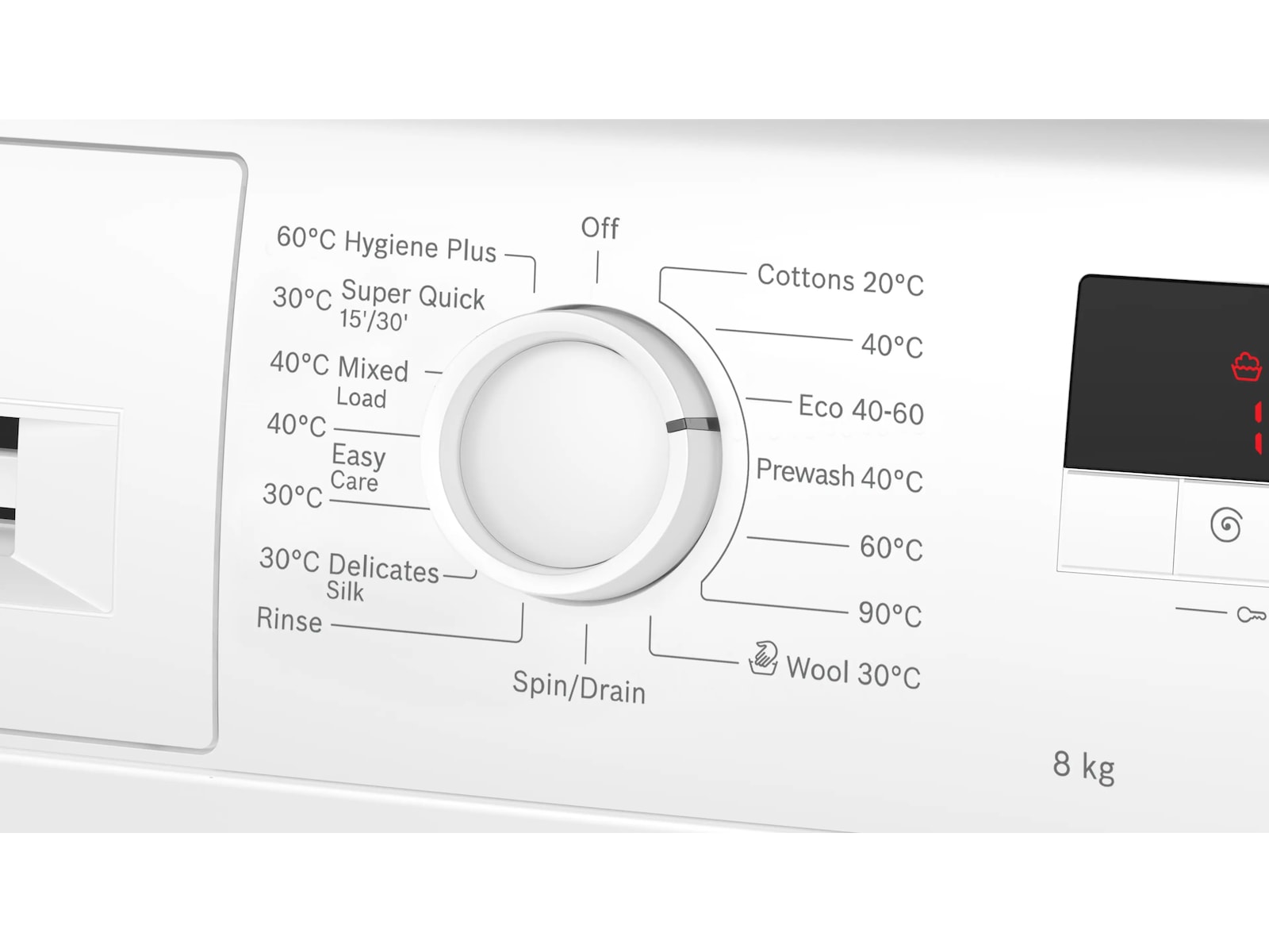 Bosch WGE03400SN Serie 2 Vaskemaskin (hvit) Vaskemaskin