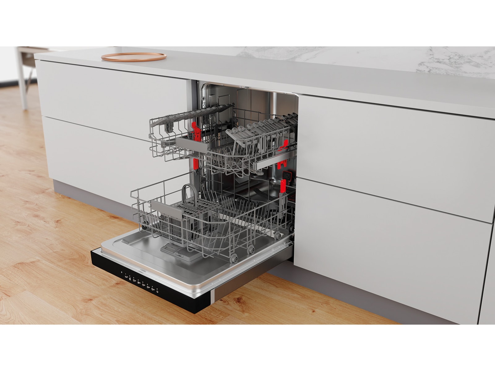 Whirlpool WUC3C32PX underbygget oppvaskmaskin (rustfritt stål) Underbygd oppvaskmaskin