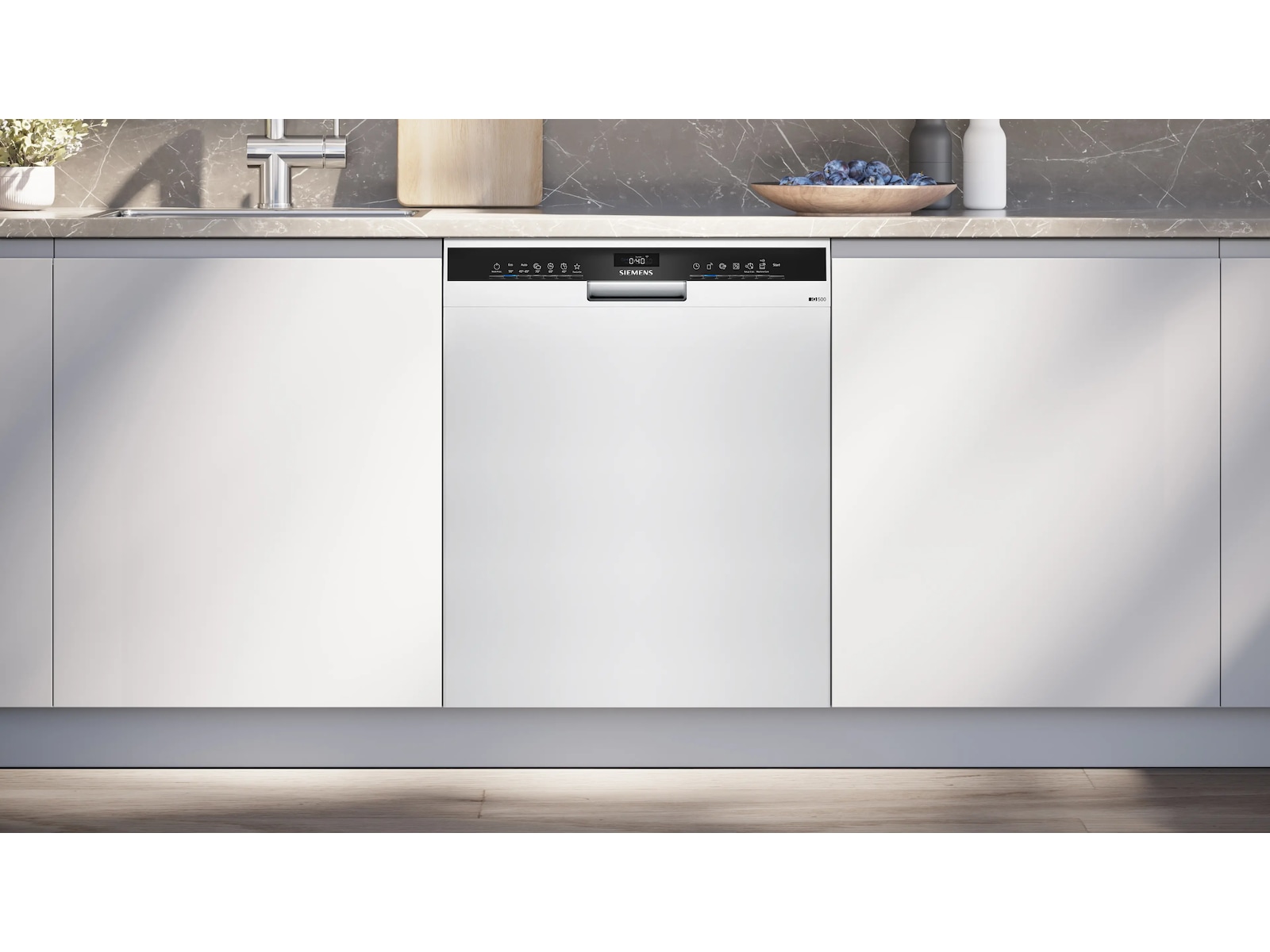 Siemens iQ500 Underbygget oppvaskmaskin 60 cm (Hvit) Underbygd oppvaskmaskin