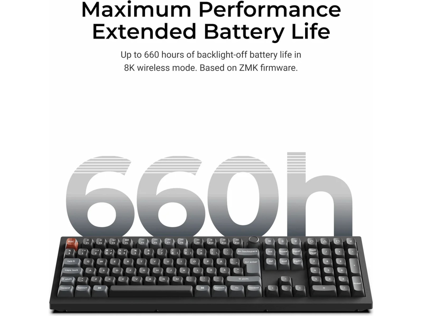 Keychron V6 Ultra 100% 8K Red Trådløst Gamingtastatur Gamingtastatur