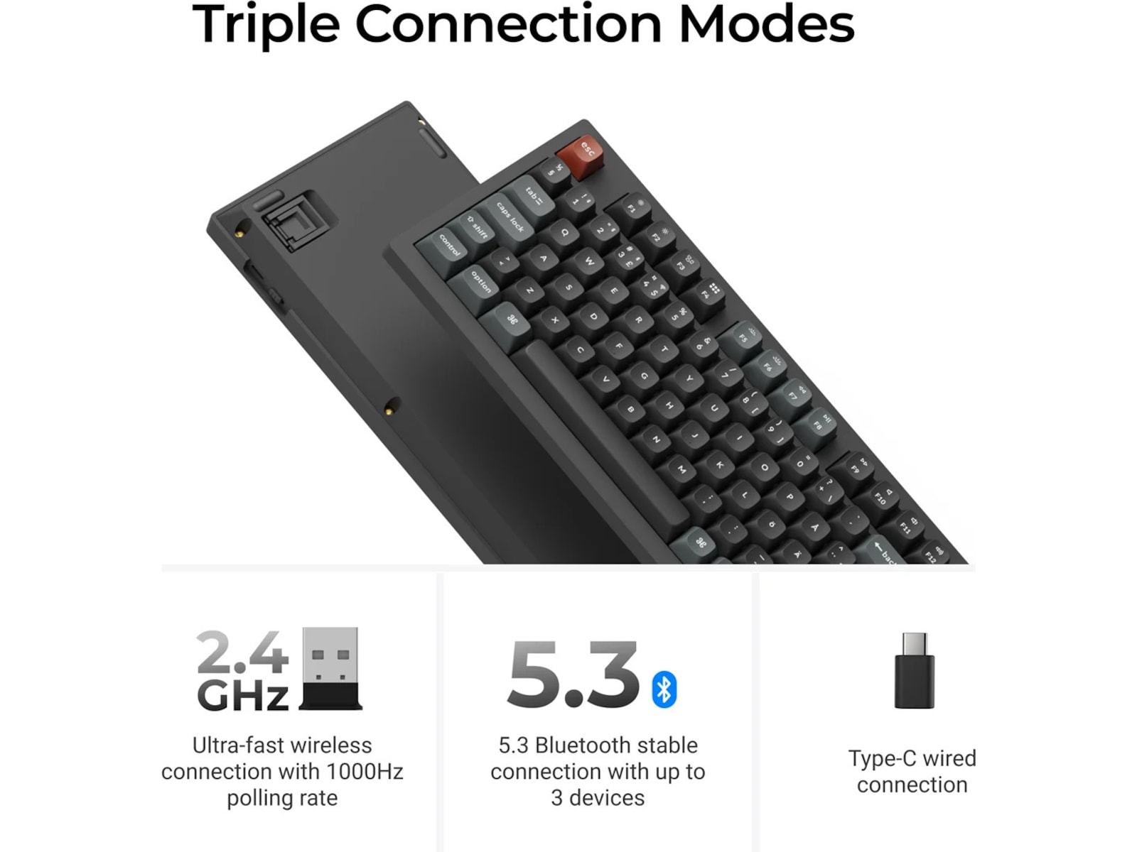 Keychron V6 Ultra 100% 8K Red Trådløst Gamingtastatur Gamingtastatur