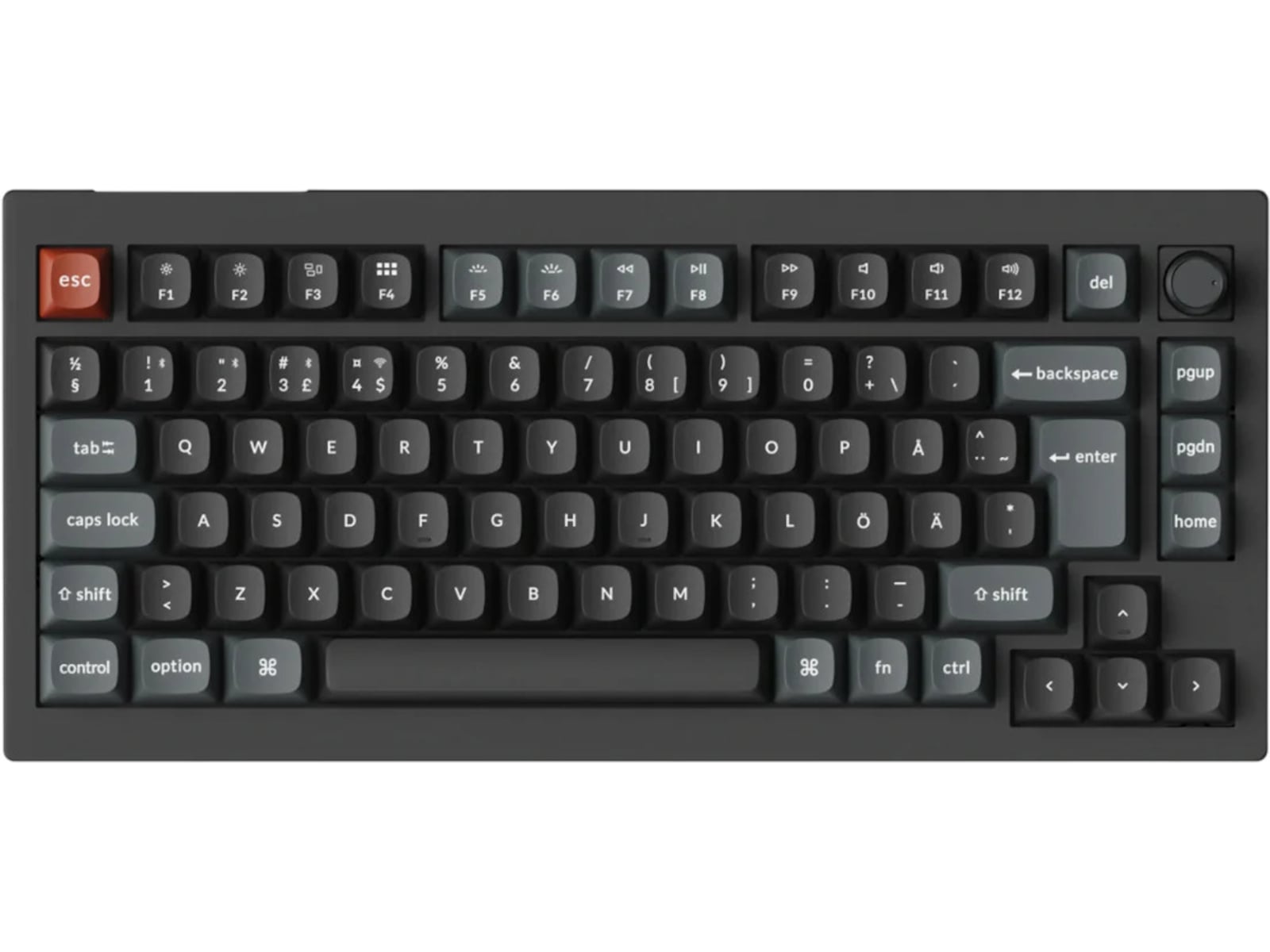 Keychron V1 Ultra 75% 8K Brown Trådløst Gamingtastatur Gamingtastatur