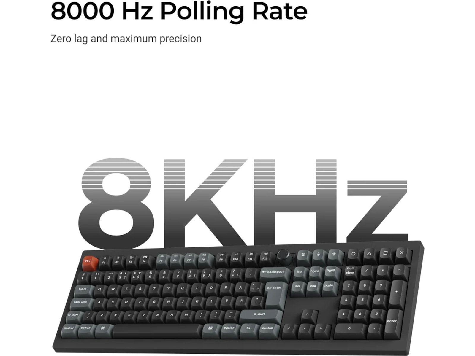 Keychron V6 Ultra 100% 8K Brown Trådløst Gamingtastatur Gamingtastatur