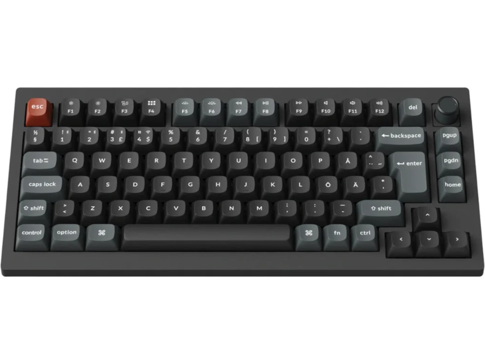Keychron V1 Ultra 75% 8K Red Trådløst Gamingtastatur Gamingtastatur