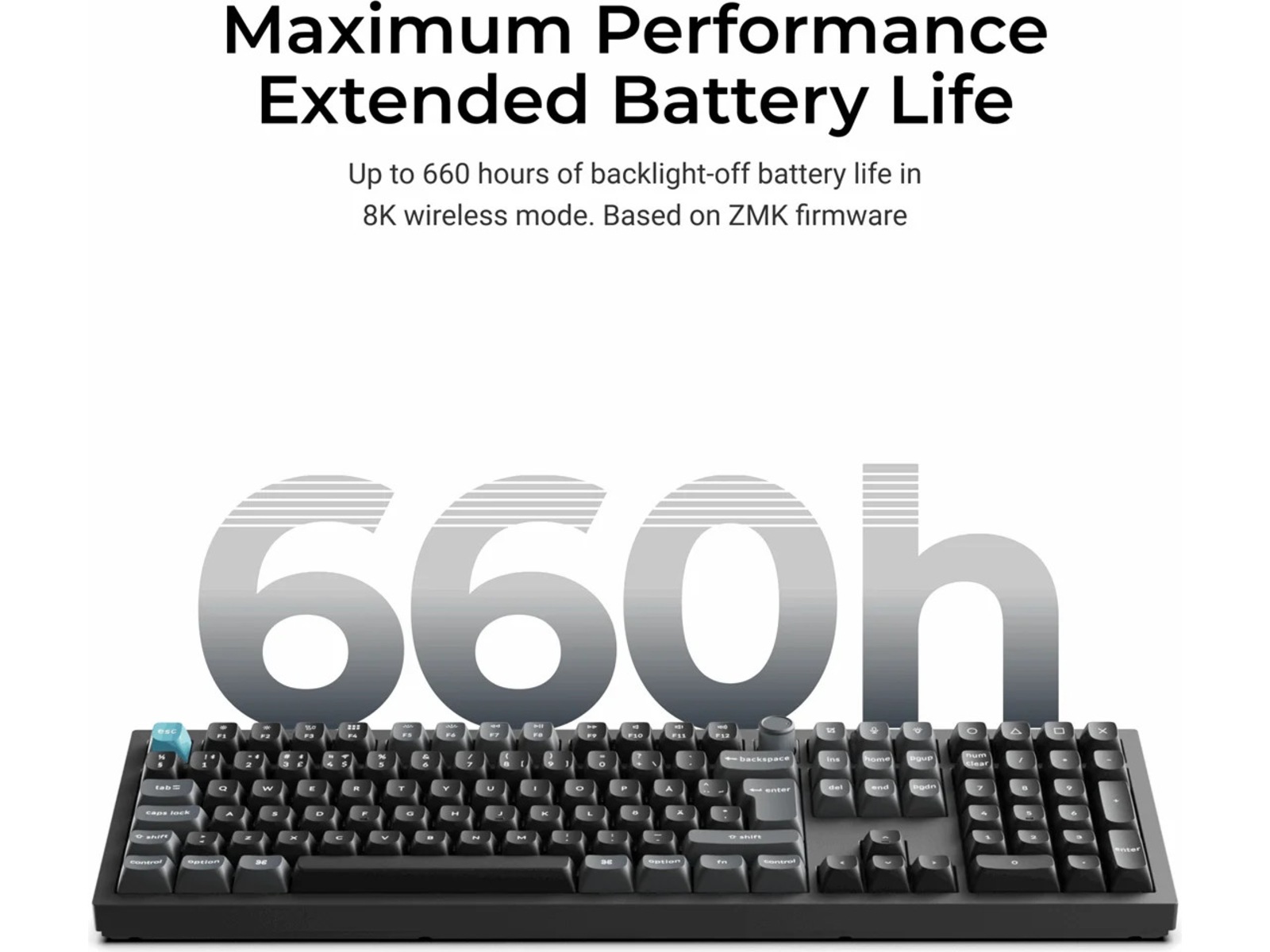 Keychron Q1 Ultra 100% 8K Brown Trådløs Gamingtastatur Gamingtastatur