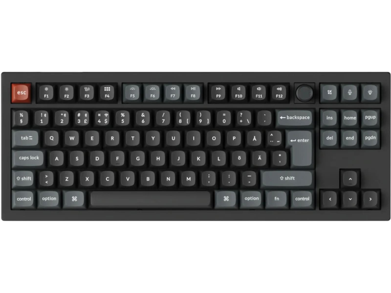 Keychron V3 Ultra 80% 8K Red Trådløst Gamingtastatur Gamingtastatur
