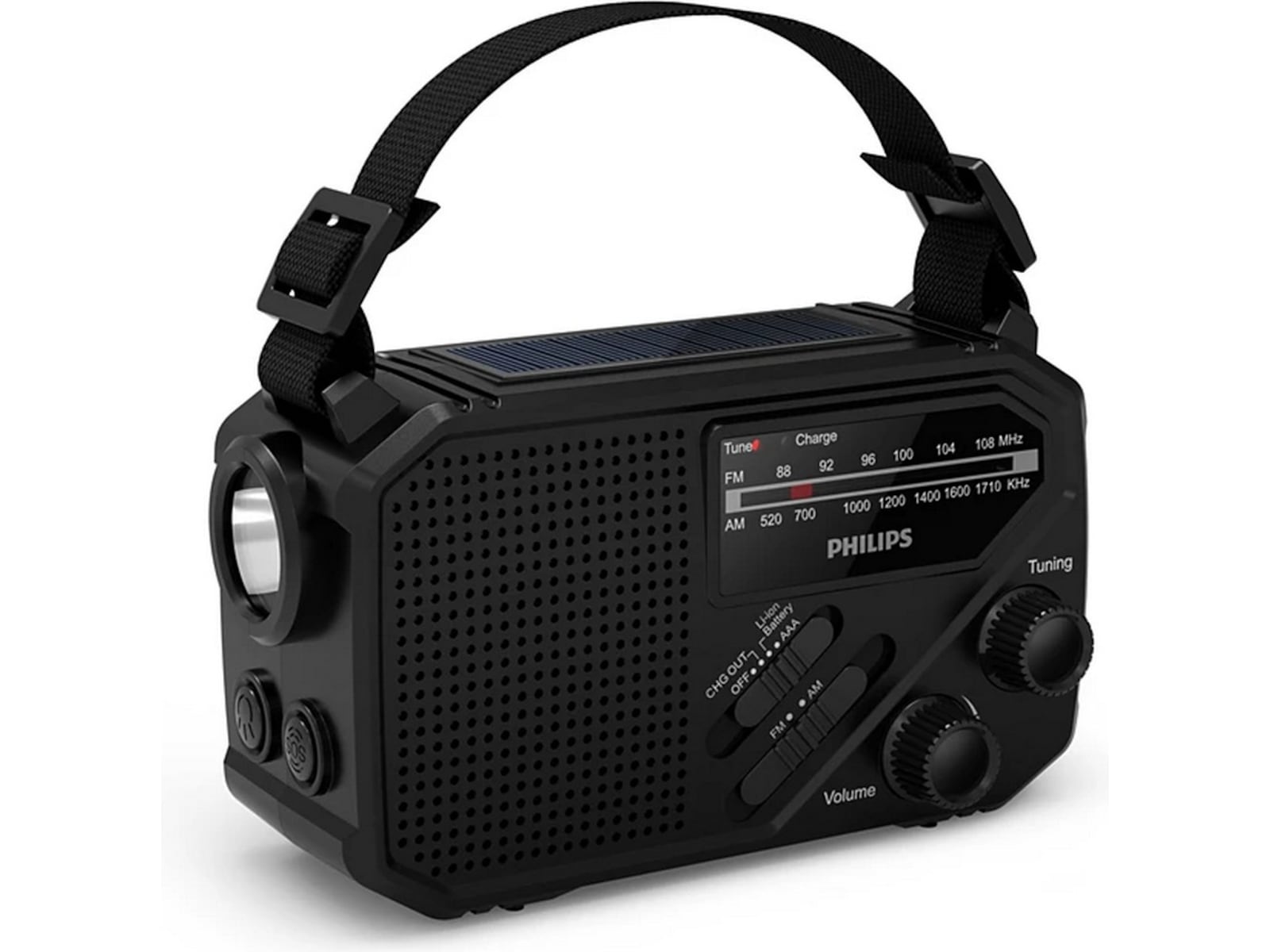 Philips TAR1609 Bærbar Radio med Lommelykt Radio & musikkspillere