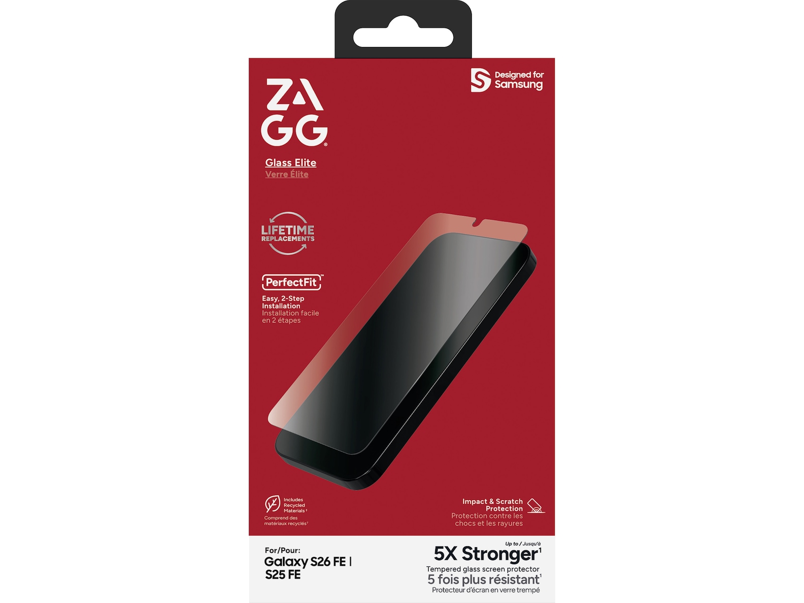 Zagg InvisibleShield Glass Elite Samsung Galaxy S26 FE Skjermbeskytter