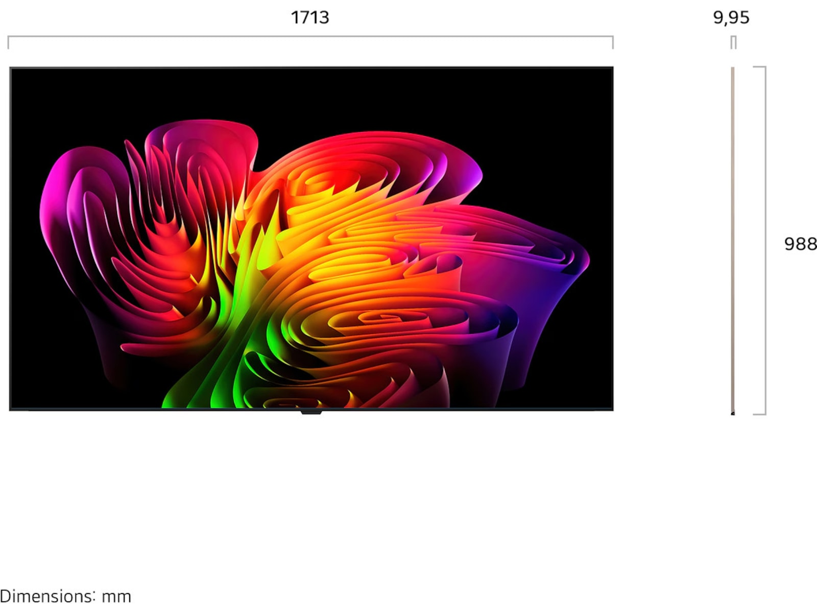 LG 77" OLED evo AI W6 4K Smart TV 2026 70 - 79 tommer TV
