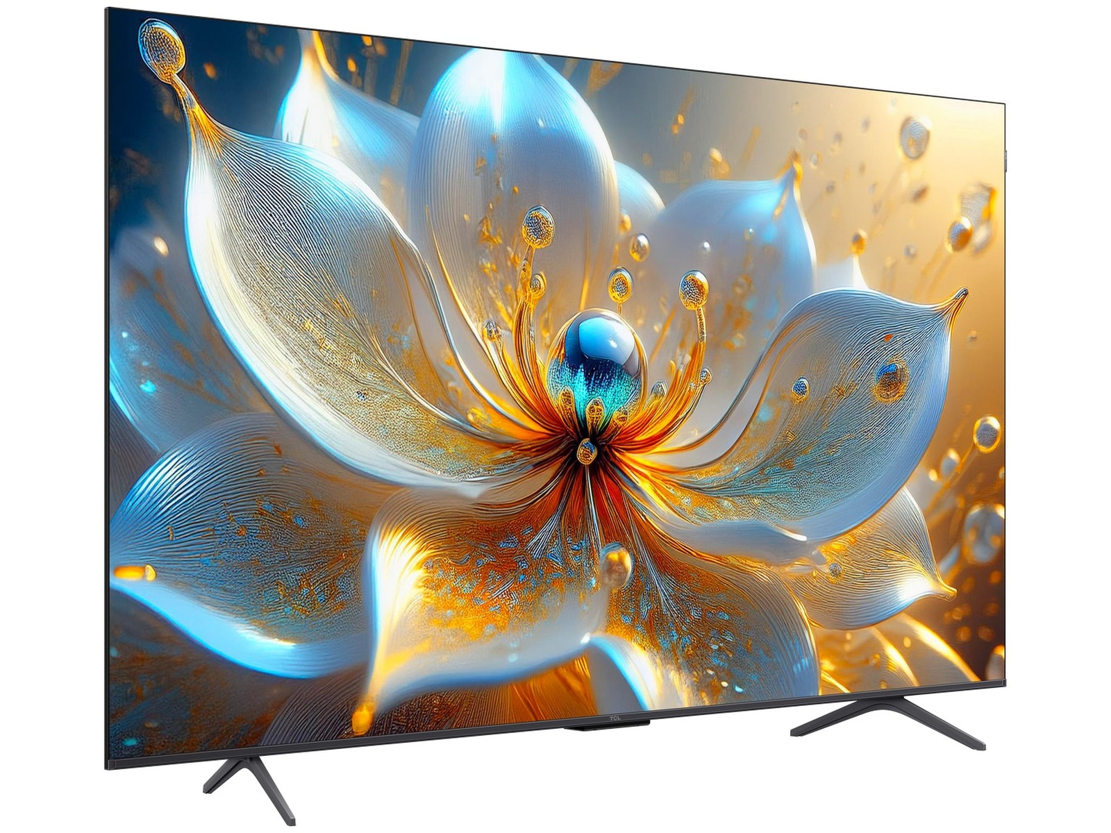 TCL 65" T8C 4K QLED Google TV (2025) + veggfeste Veggfeste & TV-stativ