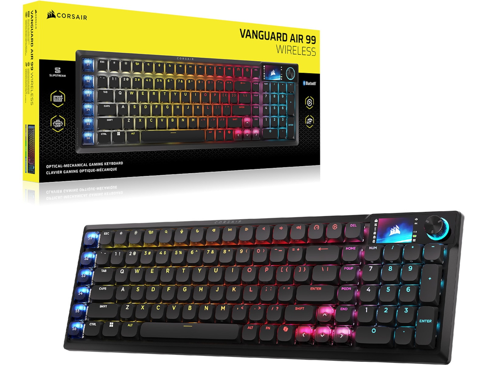 CORSAIR VANGUARD AIR 99 Trådløst Gamingtastatur -B-Grade Demo tastatur