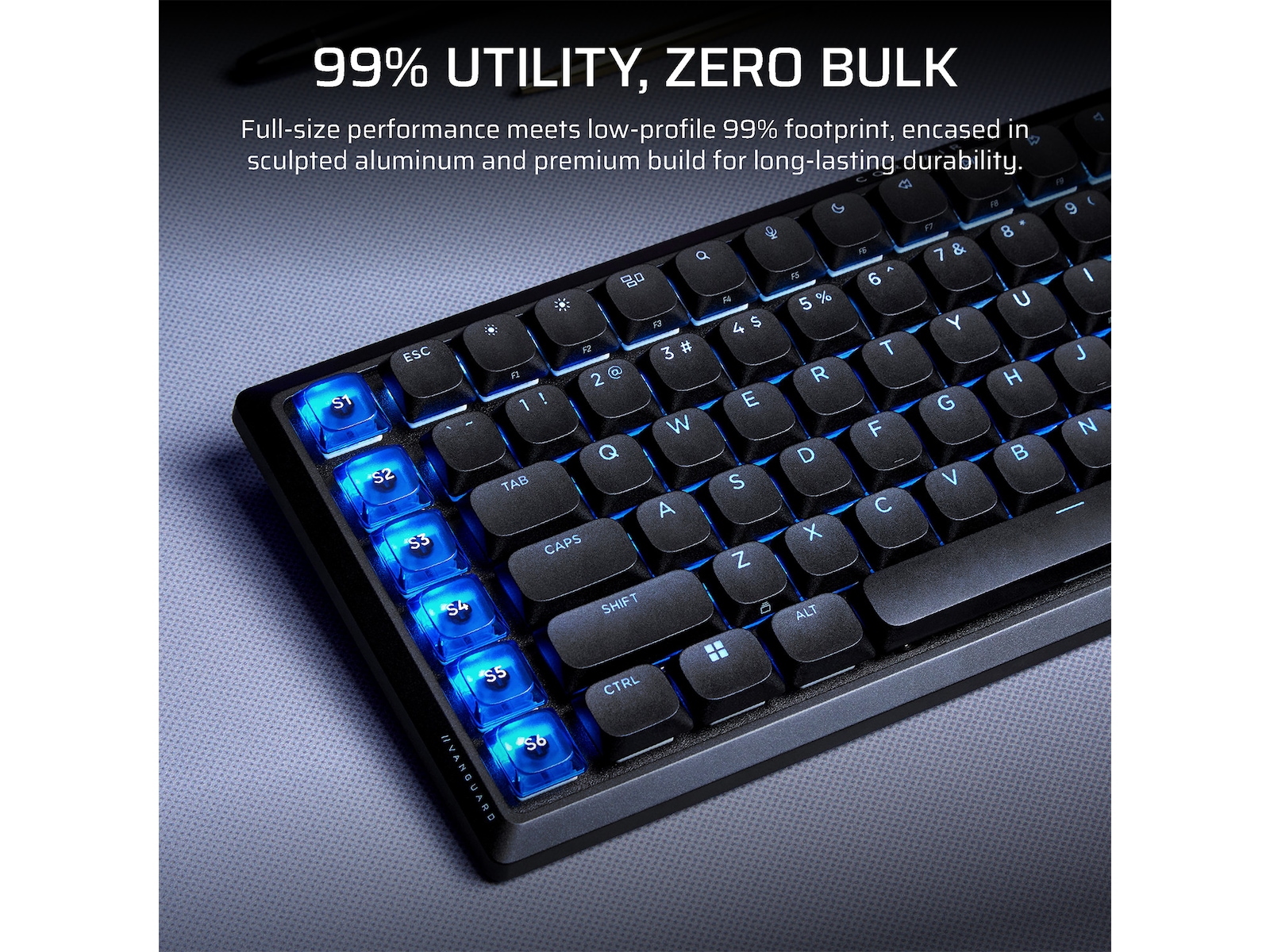 CORSAIR VANGUARD AIR 99 Trådløst Gamingtastatur -B-Grade Demo tastatur