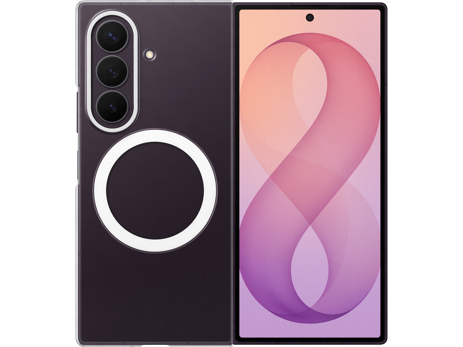Samsung Galaxy Z Fold8 Ultra Clear Magnet Deksel (Clear) Mobildeksel