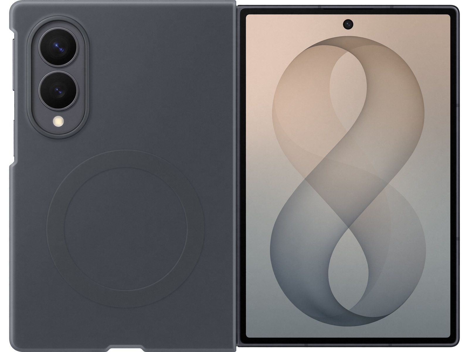 Samsung Galaxy Z Fold8 Silicone Magnet Case (graphite) Mobildeksel